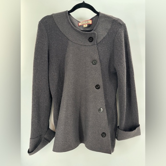 Vintage Beyond Threads Alpaca Wool Jacket Cardigan | Grey | Size Medium - Picture 1 of 6